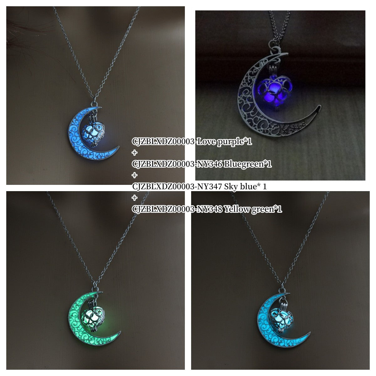 Glowing Pendant Necklaces Silver Plated Chain Necklaces | Jewelry & Accessories