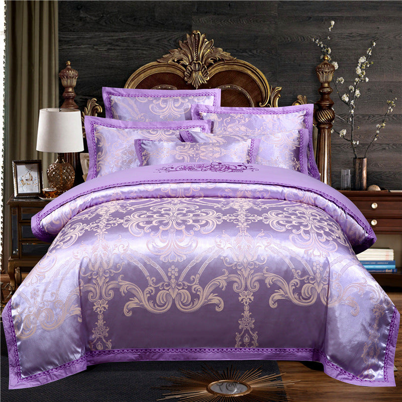 European Style Jacquard Cotton Embroidery Quilt Cover | Other