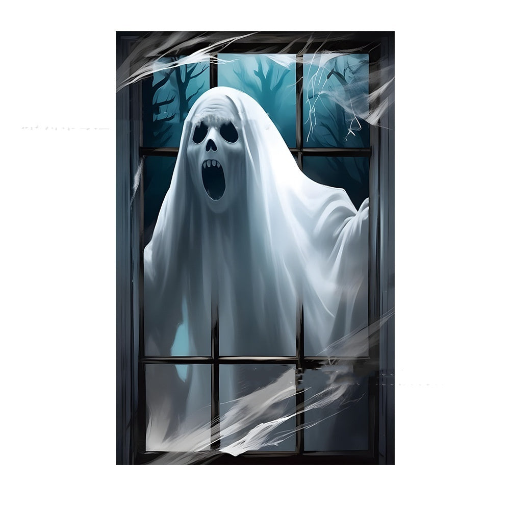 3d Holiday Window Cover Witch Halloween Window Cover | Other