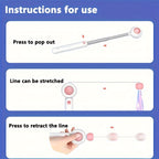 Cat Teaser Stick, Retractable Cat Wand With Replacement Head | Other